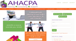 Desktop Screenshot of ahacpa.org