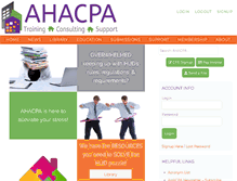 Tablet Screenshot of ahacpa.org